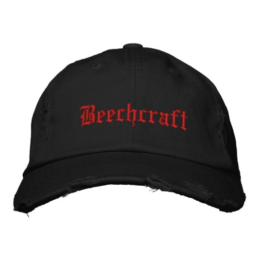 Casquette Brodée Casquette-BEECHCRAFT ajustable personnalisé (Devant)
