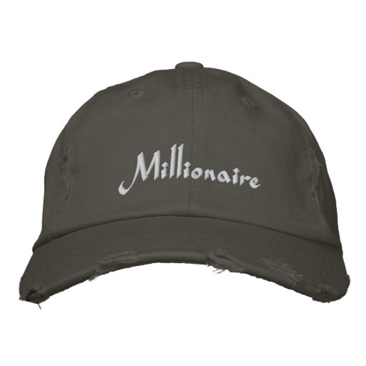 Casquette Brodée Casquette/Casquette millionnaire (Devant)