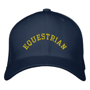 Casquette Brodée Cavalier Personnalisé Nom Équitation