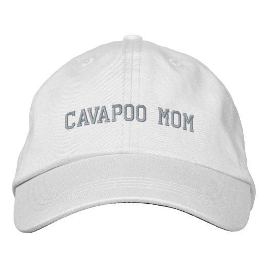 Casquette Brodée Cavapoo Maman Chien Maman Athlétisme (Devant)