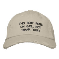 Ce bateau fonctionne à gaz... Pas "Merci"