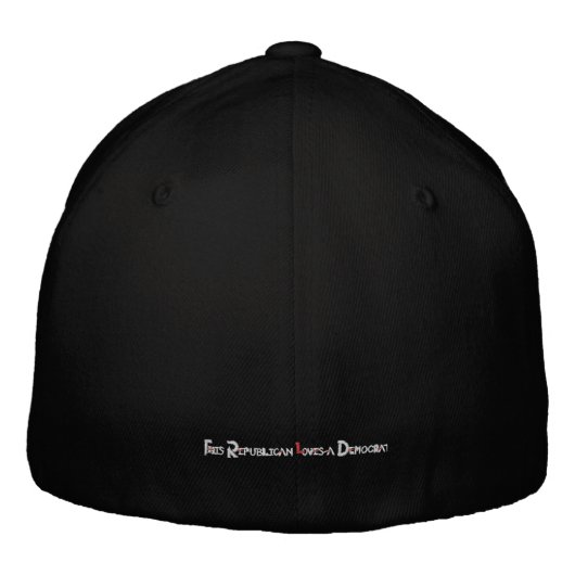Casquette Brodée Ce républicain aime un Démocrate (Dos)