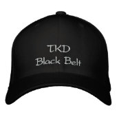 Casquette Brodée Ceinture noire TKD (Devant)