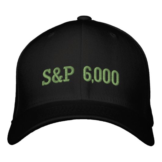 Casquette Brodée Célébration de l'indice de Stock de niveau S&P 6 0 (Devant)