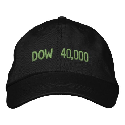 Casquette Brodée Célébration du marché Stock Dow 40000 (Devant)