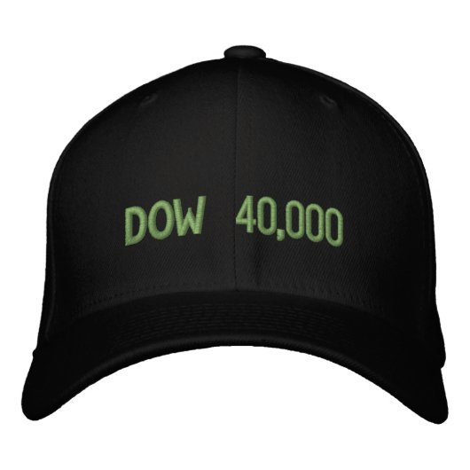 Casquette Brodée Célébration du marché Stock Dow 40000 (Devant)