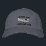 Casquette Brodée Cessna Classique Aéronefs Personnaliser<br><div class="desc">Un avion Cessna Silhouette brodé personnalisé et détaillé S'envole pour tous les passionnés d'aviation, personnalisez deux lignes de texte avec votre nom, entreprise, dire, arme haut et ainsi de suite. Il suffit d'utiliser des textes courts ou vous verrez le prix de cette broderie monter, il devrait y avoir beaucoup de...</div>