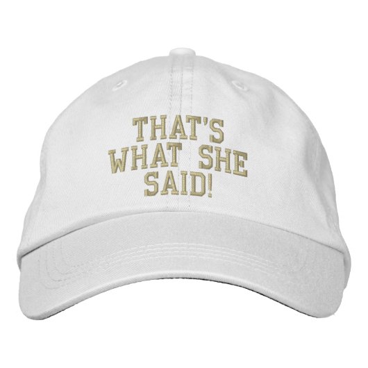 Casquette Brodée C'est ce qu'elle a dit ! (Devant)