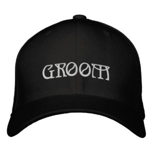 Casquette Brodée Chambre blanc noir élégant mariage chic
