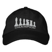 Casquette Brodée Champion d'échecs (Devant)