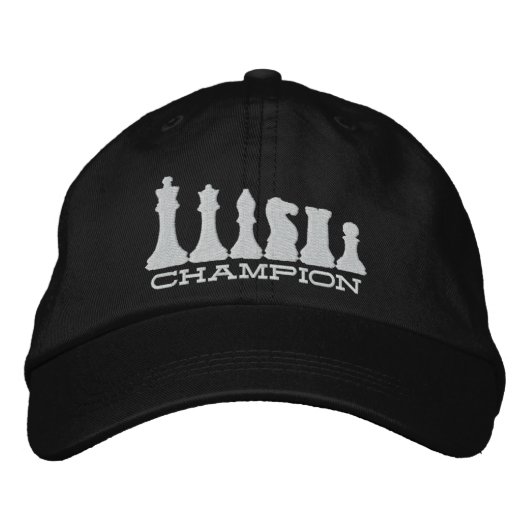 Casquette Brodée Champion d'échecs (Devant)