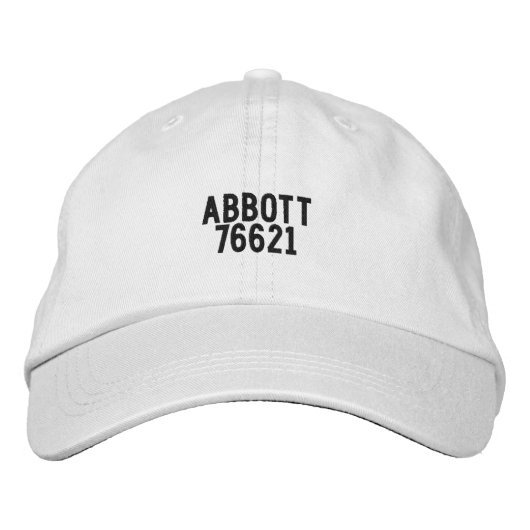 Casquette Brodée Chapeau Abbott TEXAS (Devant)