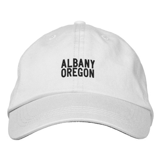 Casquette Brodée Chapeau Albany Oregon (Devant)
