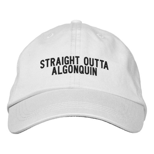 Casquette Brodée Chapeau Algonquin Illinois (Devant)