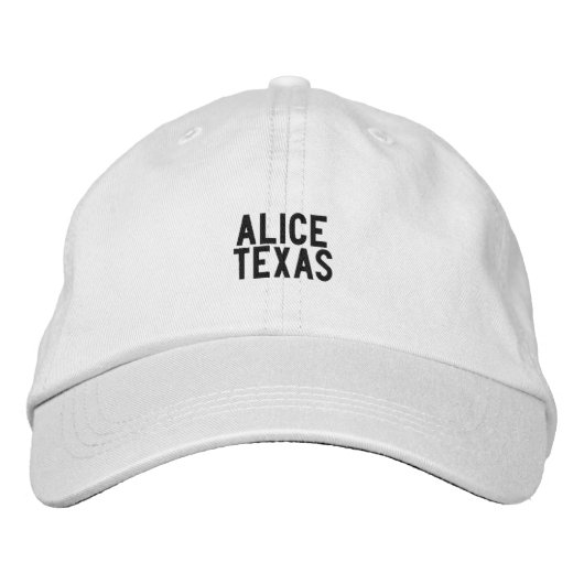Casquette Brodée Chapeau Alice TEXAS (Devant)