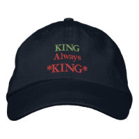 Chapeau avec citations motivantes imprimées KING A