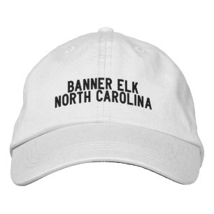 Casquette Brodée Chapeau Banner Elk Caroline du Nord