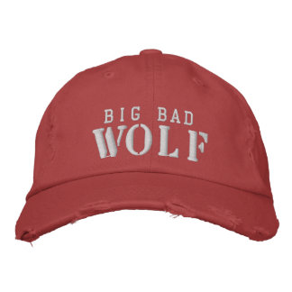 Casquette Brodée Chapeau Big Bad Wolf par Approachable Wolf pour HO