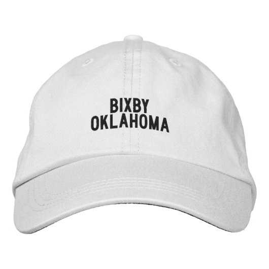 Casquette Brodée Chapeau BIXBY Oklahoma (Devant)
