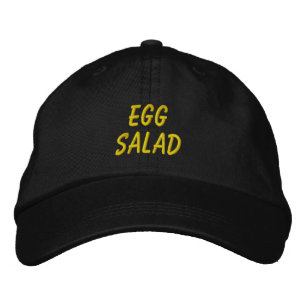 Casquette Brodée Chapeau brodé à la salade d'œufs Amusant pour les