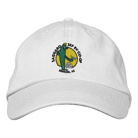 Casquette Brodée Chapeau Brodé - Blanc (Devant)