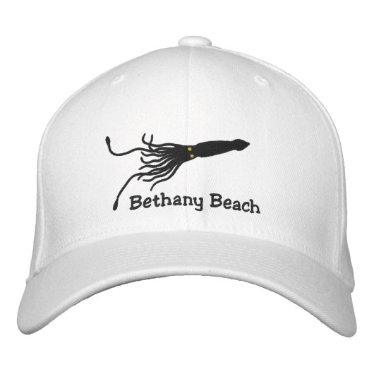 Casquette Brodée Chapeau brodé de calmar avec le texte fait sur (Devant)