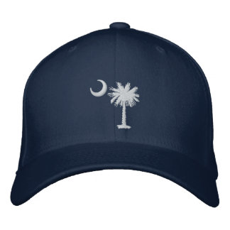 Casquette Brodée Chapeau brodé de la lune Palmetto blanc