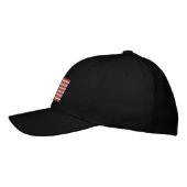 Casquette Brodée Chapeau Brodé Drapeau Américain (Gauche)