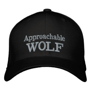 Casquette Brodée Chapeau Brodé Loup Accessible