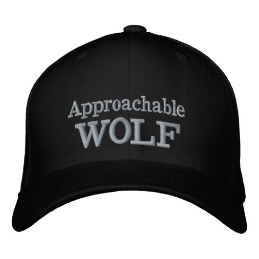 Casquette Brodée Chapeau Brodé Loup Accessible (Devant)