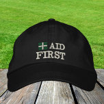 Casquette Brodée Chapeau de camionnette brodé de premiers soins Ver<br><div class="desc">Casquettes brodés : casquette classique de baseball avec le texte "PREMIER SOUTIEN" pour les premiers aidants,  personnel d'aide,  organisateurs d'événements,  personnel médical</div>