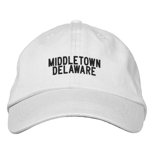 Casquette Brodée Chapeau de Middletown Delaware (Devant)