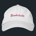 Casquette Brodée Chapeau de voyage Bombshell rose blanc pour enterr<br><div class="desc">Faites savoir à tout le monde qui est la plus sexy.</div>