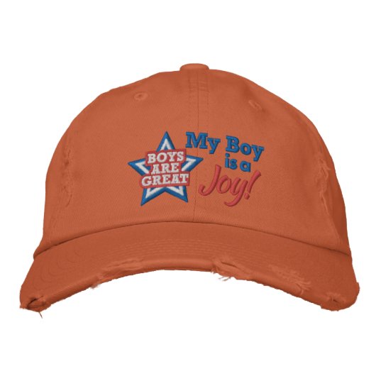 Casquette Brodée Chapeau « Distressed » brodé (Devant)