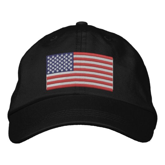 Casquette Brodée Chapeau Drapeau Américain (Devant)