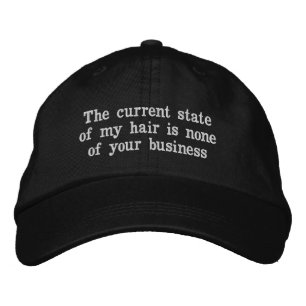 Casquette Brodée Chapeau drôle de mauvaise journée de cheveux