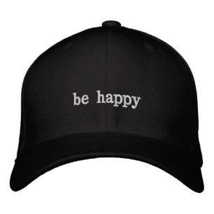 CASQUETTE BRODÉE CHAPEAU ÊTRE HEUREUX