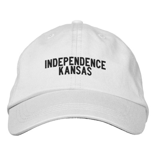 Casquette Brodée Chapeau Independence Kansas (Devant)