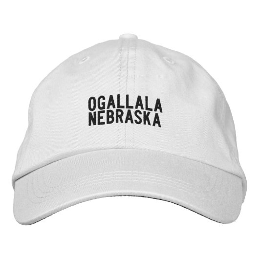 Casquette Brodée Chapeau Ogallala Nebraska (Devant)