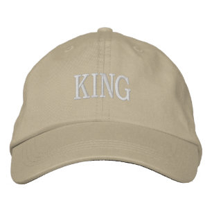 Casquette Brodée Chapeau réglable élégant KING Kaki Parfait pour l'