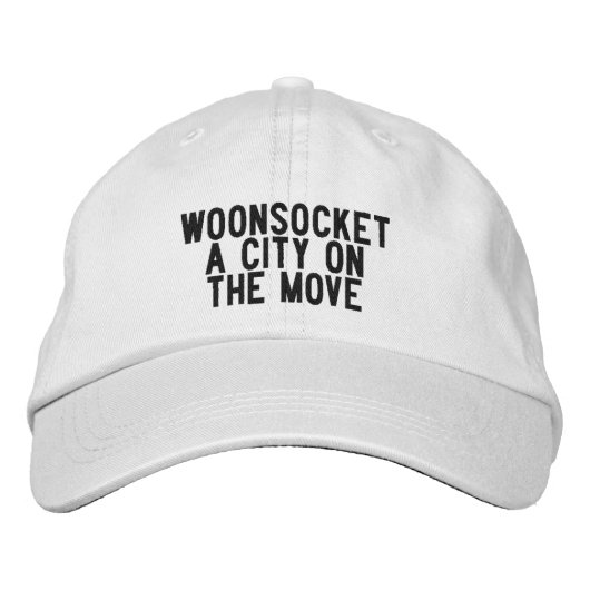 Casquette Brodée Chapeau WOONSOCKET Rhode Island (Devant)