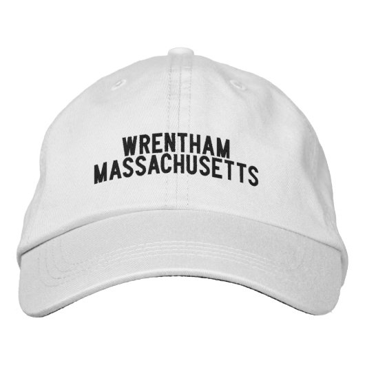Casquette Brodée Chapeau Wrentham Massachusetts (Devant)