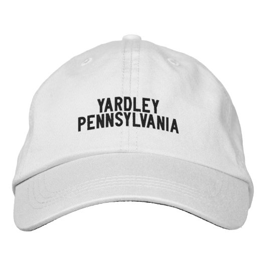 Casquette Brodée Chapeau YARDLEY Pennsylvanie (Devant)