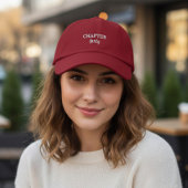 Casquette Brodée CHAPTER forty in Red