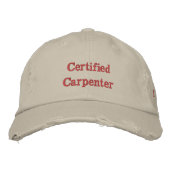 Casquette Brodée Charpentier - Humour (Devant)