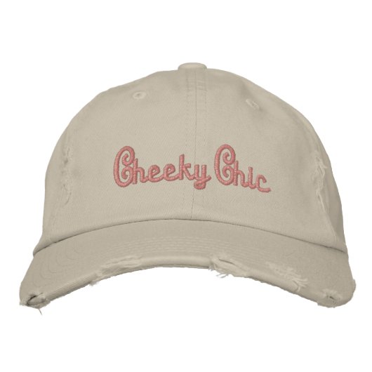 Casquette Brodée Cheeky Chic (Devant)