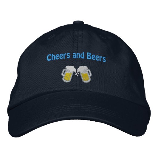 Casquette Brodée Cheers et Bières (Devant)