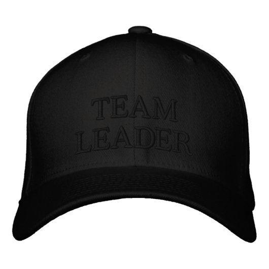 Casquette Brodée Chef d'équipe Text Mark (Devant)