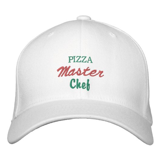 Casquette Brodée    Chef PIZZAMaster  (Devant)
