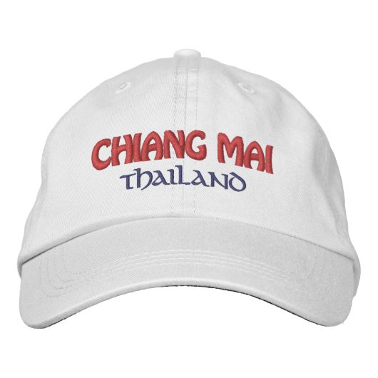 Casquette Brodée Chiang Mai, Thaïlande (Devant)